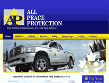 Tablet Screenshot of allpeaceprotection.com
